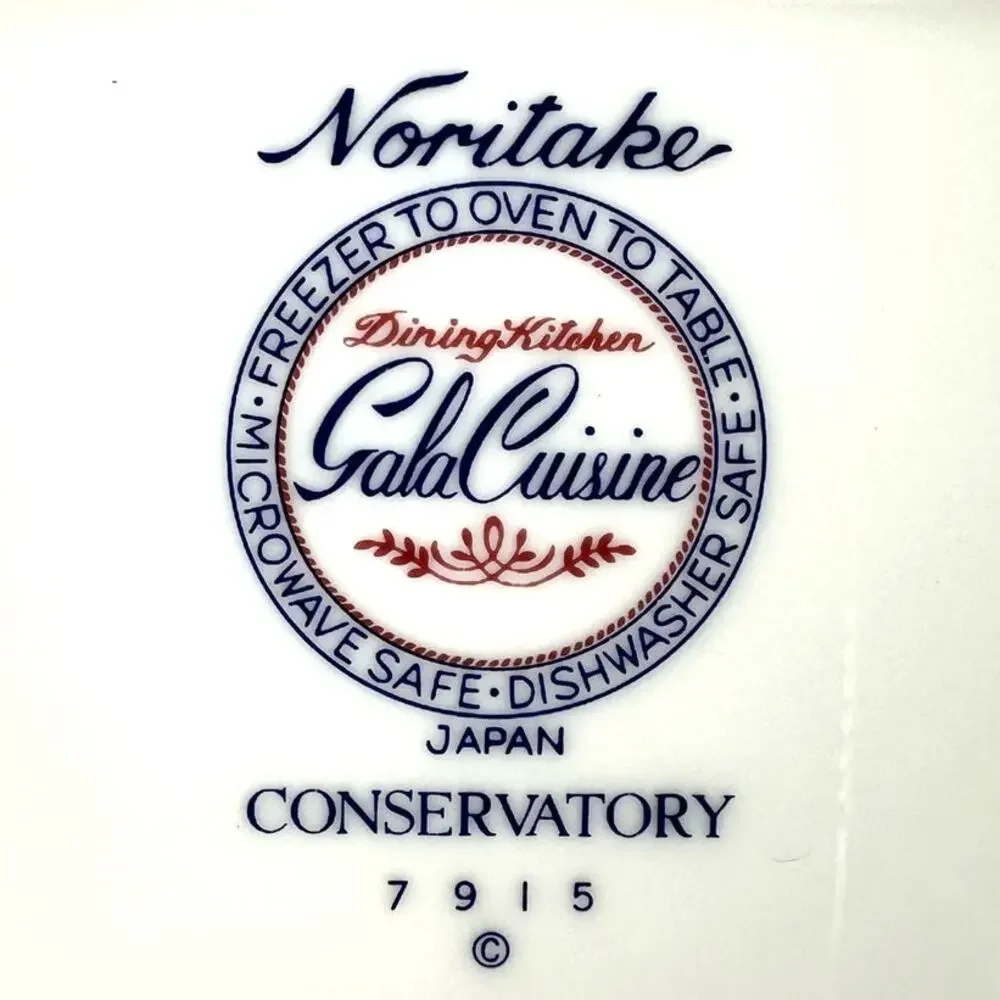 Noritake Conservatory Gala Cuisine 7915 Japan Large Oval Serving Platter-Nice! - Picture 9 of 9